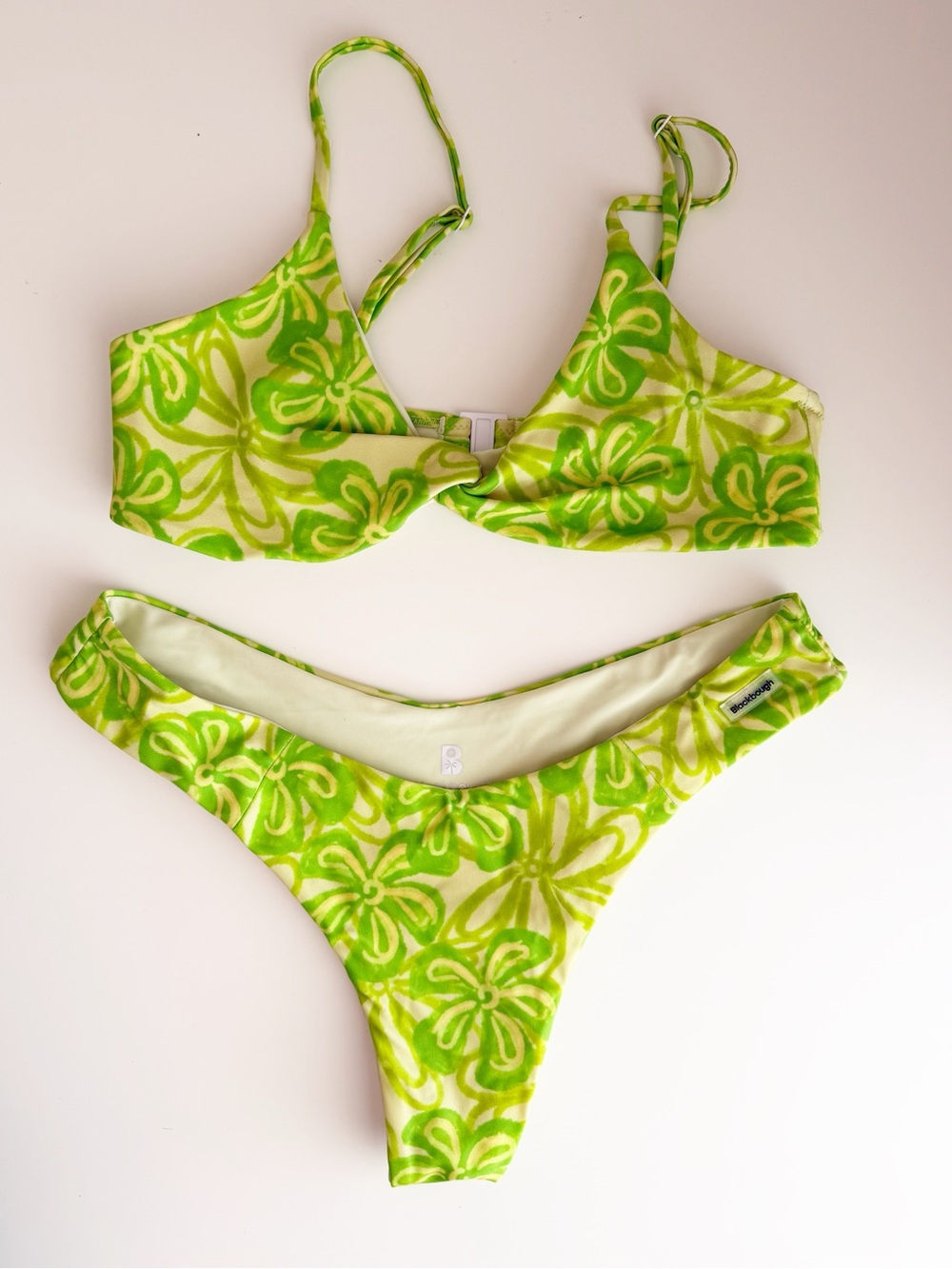 Blackbough Green Floral Two-Piece Bikini Set L/XL